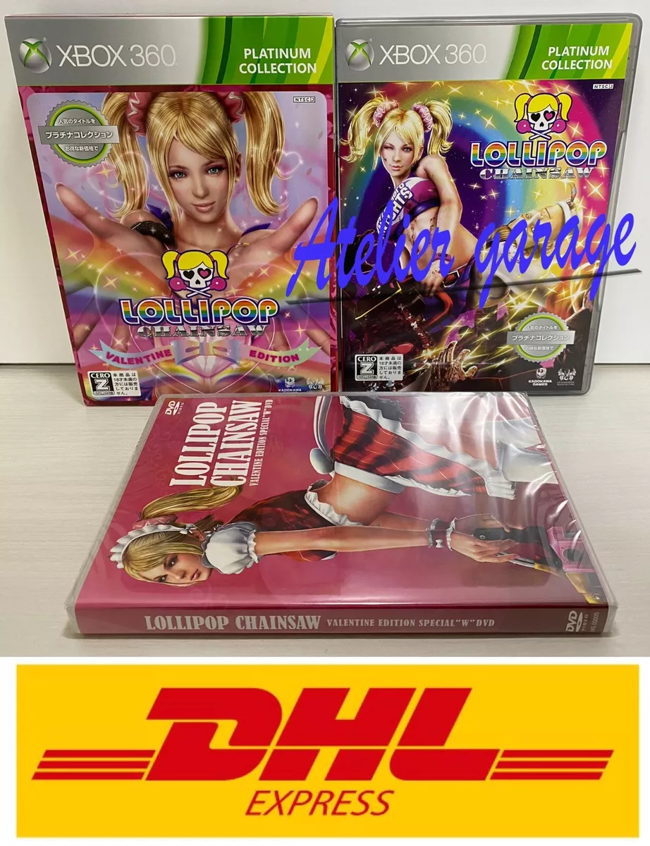 USED S Microsoft XBOX 360 LOLLIPOP CHAINSAW Valentine Edition PREMIUM  Collection