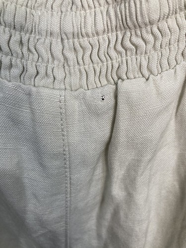 Lane Bryant Wide Leg High Rise Linen Blend Pants Size 14/16 Pullon Drawstring - Picture 5 of 5