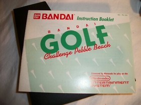 Vintage Nintendo - Bandai Golf - 1985 NES  3 screw - w / Booklet & sleeve