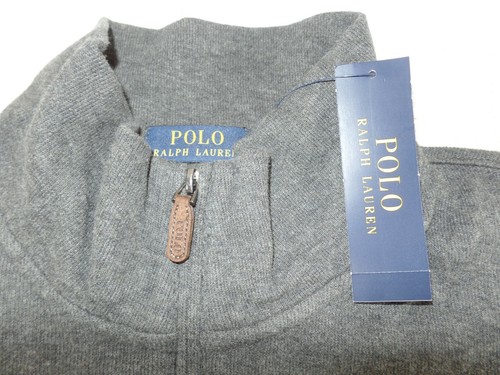 NEW Polo Ralph Lauren Mens XL 1/4 Zip Mockneck Pullover Sweatshirt Black - Picture 9 of 12
