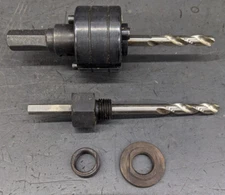 MK Morse Arbor Kit MK1 Qty 2 M24K & M44K Fit Hole Saws 9/16"-1-3/16" & 9/16"-6"