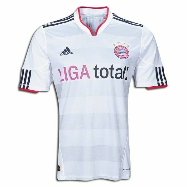 Adidas Bayern Munich Lahm 21 Size M Men S 2011 2012 Away Jersey White For Sale Online Ebay