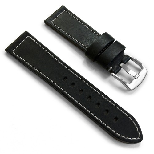 Reloj Piloto Genuino Alemán Cuero Becerro Correa de Banda - Punto de Caja 22mm 24mm - Imagen 16 de 19