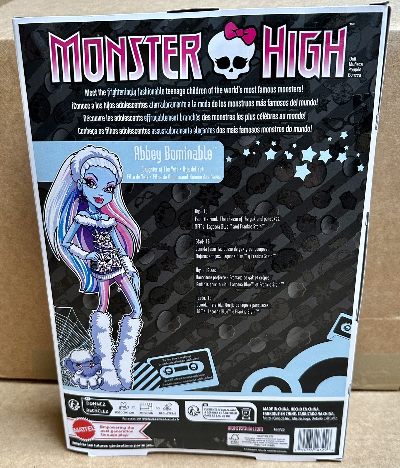 2024 Monster High Abbey Bominable Boo-riginal Creeproduction Fashion Doll
