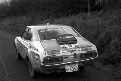 Andy Dawson & Kevin Gormley, Datsun Violet WRC RAC Rally Racing 1975 Old Photo 9