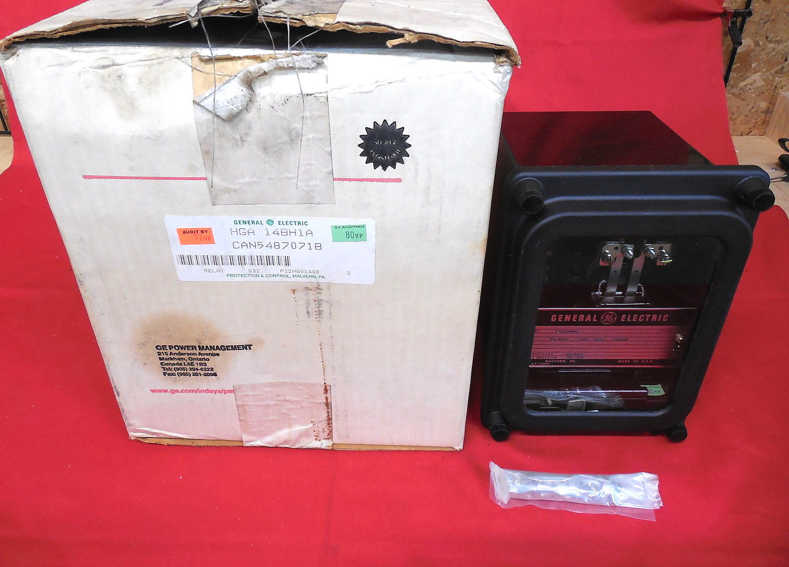 GE 12-HGA-14BH1A *NEW IN BOX* TIME OVERCURRENT RELAY 120V (2B6)