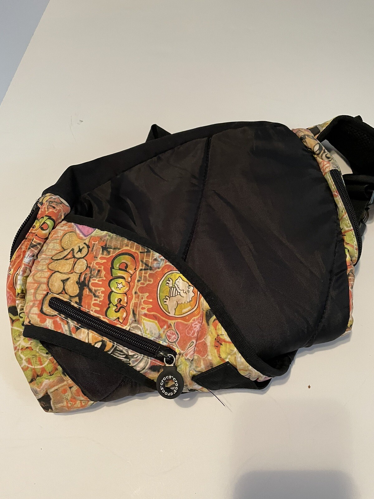 Crocs womens crossbody bag Sling backpack, Graffiti C… Gem