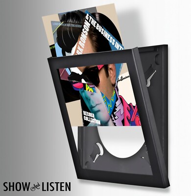 Show & Listen Easy Change Easy Swap Record Frame (Black) New & Sealed
