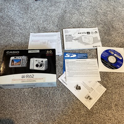 Casio QV-R62 Box And Papers Only NO CAMERA