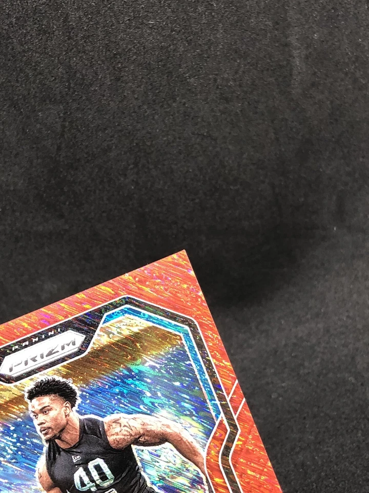 2020 Prizm Jeremy Chinn AUTO /35 RED SHIMMER PRIZM SSP Rookie Card No. 367 📈📈 - Image 4 of 4