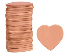 25 Pack of 1.5 Inch Unfinished Wooden Heart Shape Cutouts, DIY Ready to Decorate