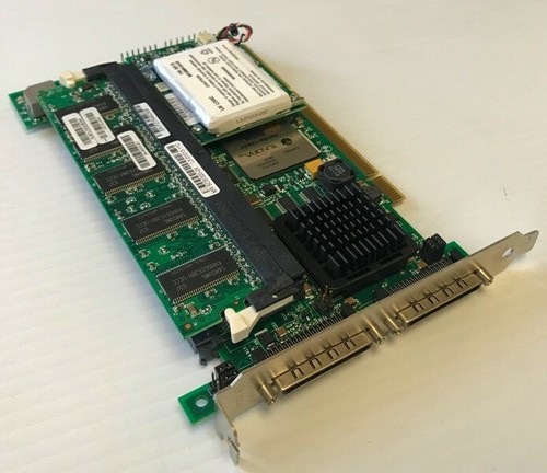 LSI LOGIC L1-01013-03 Dual Channel SCSI320-2X Raid Controller Card W/ Battery - Picture 2 of 3