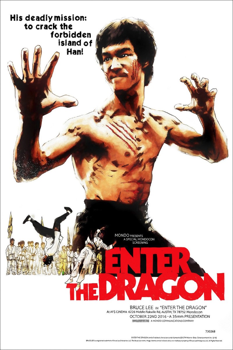 ENTER THE DRAGON BRUCE LEE ORIGINAL CINEMA FILM MOVIE PRINT