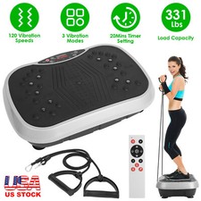 Vibration Plate Fitness Platform Exercise Machine Workout Home Gym Weight Loss