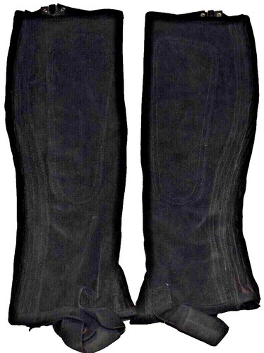LuxHide Half Chaps – Top Grain Rindsleder, 1,1–1,2 Mm, Mit YKK-Reißverschluss, Unisex, Schwarz/Braun