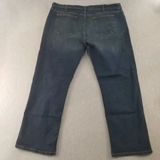 George Jeans Men's Sz 42x30 Bootcut Blue Dark Wash Stretch Comfort