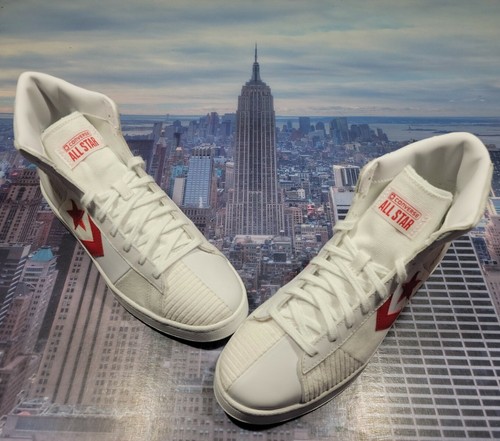 converse pro leather white red