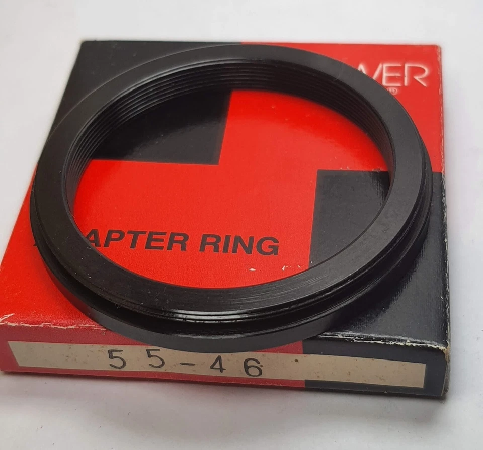 Bower 55-46mm Step-Down Lens Filter Adapter Ring 55mm-46mm Metal 55-46 Stepping - Image 3 of 4