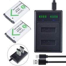 2X 3.6V Battery  Charger For Sony HDR-AS10 HDR-AS15 HDR-AS20 HDR-AS30V HDR-AS50