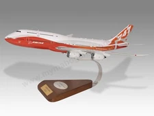 Boeing 747-8 Intercontinental House Colors Desk Wood Airplane Model Small 1/250