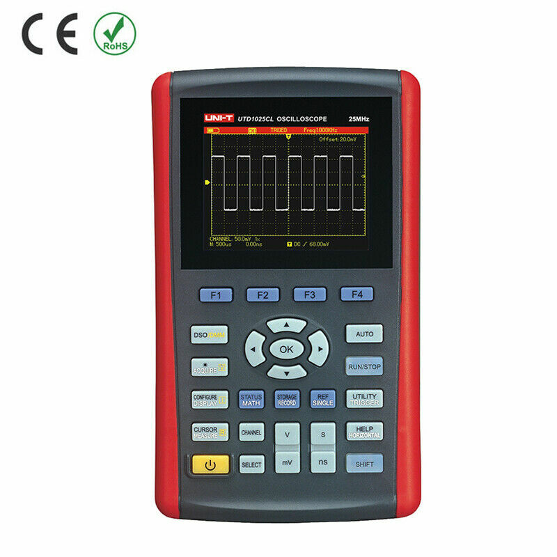 UNI-T UTD1025CL Handheld Digital Oscilloscope 3.5" LCD 1 ch 25Mhz + DMM 200MS ✦K