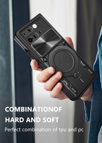 For Google Pixel 9 Pro Fold Armor Slide Lens Camera Magnetic Phone Case - 第 8/19 張圖片