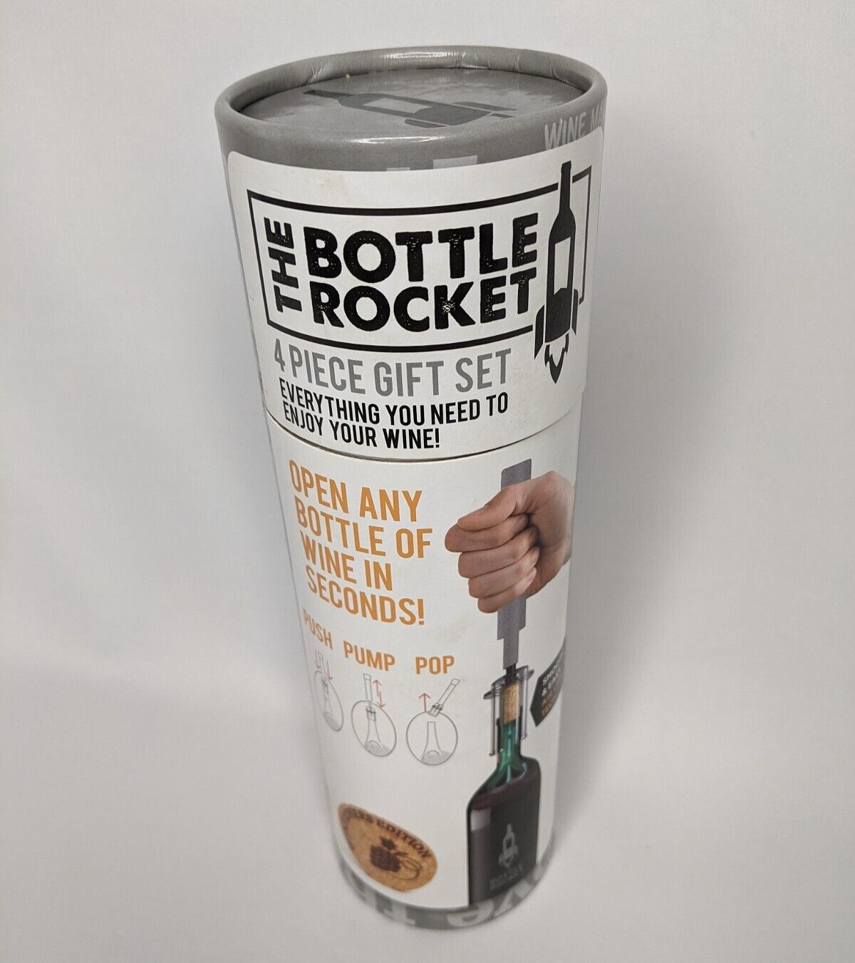 The Bottle Rocket 4 Piece Wine Bottle Opener Gift Set As Seen On Shark Tank  New | Ebay