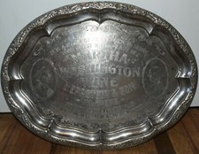 RARE PRE PROHIBITION FORT WORTH TX EPPSTEIN & SON MARTHA WASHINGTON WINE TRAY