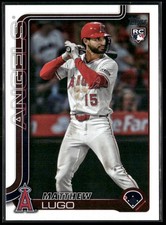 Matthew Lugo 2025 Topps Update #US314 RC Los Angeles Angels