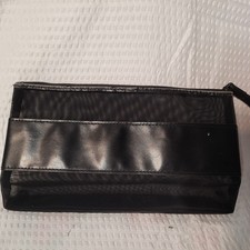 Burberry Fragrances Black Mesh Cosmetic Pouch Wristlet Makeup Travel Bag