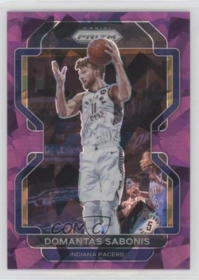 2021-22 Panini Prizm Purple Ice Prizm 16/149 Domantas Sabonis #183 0c6
