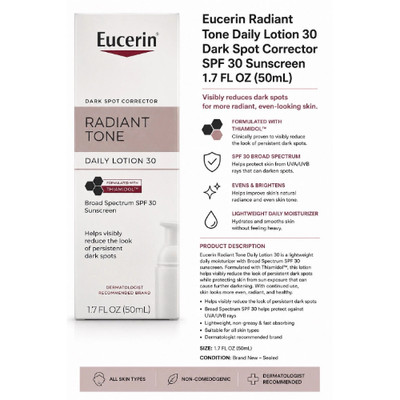 Eucerin Radiant Tone Daily Lotion SPF 30 Dark Spot Corrector 1.7 FL OZ 50mL