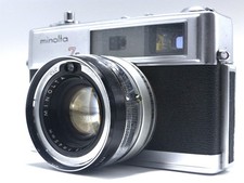 Vintage Minolta HI-MATIC 7s 35mm Rangefinder w/45mm f/1.8 Rokkor Lens Japan
