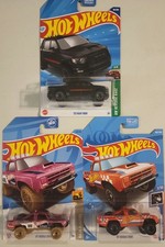 Lot of 3 Hot Wheels 23 Ram 1500 2 of 87 Dodge D100, Mainlines