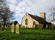 Photo 6x4 Early morning sun on All Saints Parish Church Shiptontho c2017