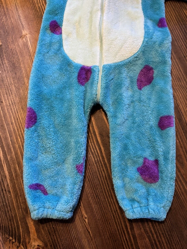Disney Pixar Monsters Inc Sulley Disfraz Niños 4T-5T Azul Mono Difuso Foto 3 de 4