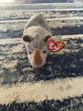 Ty Beanie Baby Spike The Rhinoceros Hang Tag 1999 ******SUPER RARE********