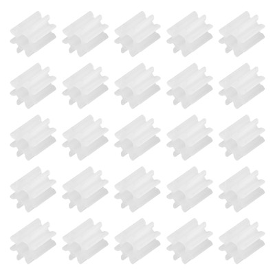 40Pcs Plastic Gears 8 Teeth Plastic Shaft Gears 082AA for RC DIY Robot,White
