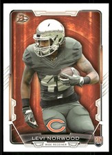 2015 Bowman Levi Norwood Rookie #65 Chicago Bears
