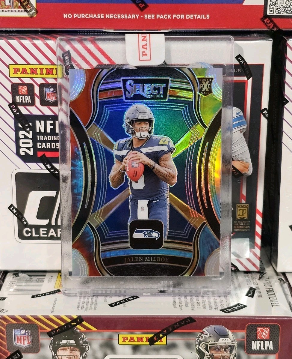 2024 Panini Select Prizm Jalen Milroe XRC Tie-Dye 15/25 SEAHAWKS ALABAMA SSP✅️