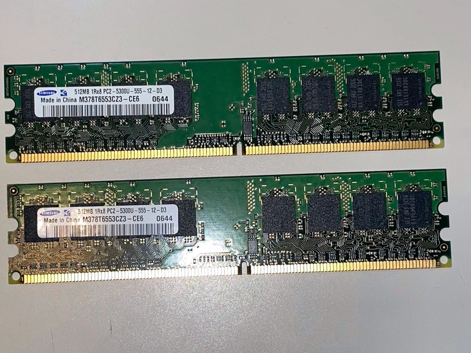 Samsung 512MB (Kit Of 2x 256MB) 1Rx16 PC2-5300 Desktop Memory RAM - Image 2 of 4