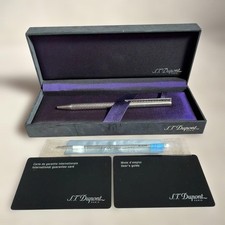 S.T. Dupont Classic 2 Silver Plated Snake Ballpoint Pen Box