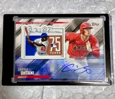 2022 Topps Update Shohei Ohtani Jackie Robinson Day Patch Auto /10 Angels