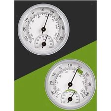 2 in 1 Wall Thermometer Hygrometer -20 And 120 F /-30 And 10 to RH