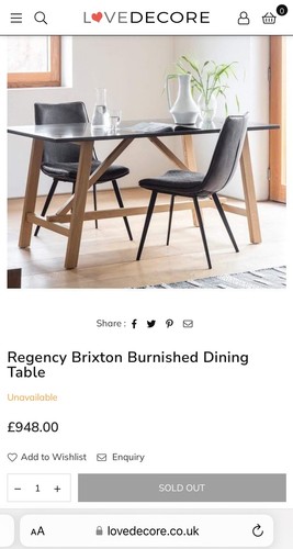 Brixton Burnish Bronze Large Dining Table by Gallery - 2400mm x 1000mm x 760mm - Picture 7 of 7