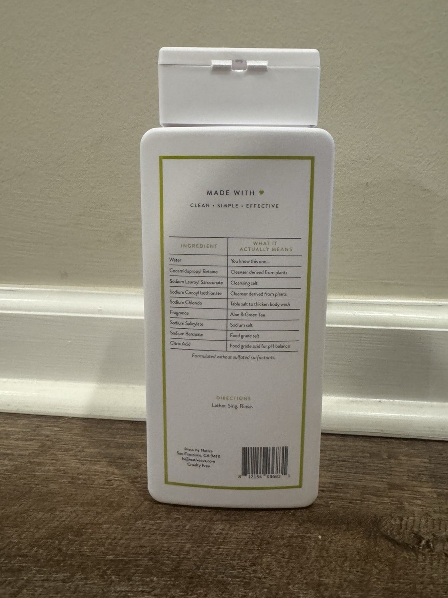 Brand New Lot of 6 - Native Body Wash, Aloe Vera And Green Tea 18 fl oz |  eBay
