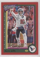 2022 Panini Classics Timeless Tributes Red 41/75 Davis Mills #38 0ym4