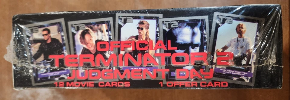 Terminator 2 Judgment Day 12 Tarjetas de Película 1 Tarjeta de Oferta - Caja Sellada 36 Paquetes NUEVO  Foto 2 de 4