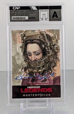 Horror Legends Masterpieces Sketch Card 1/1 Signed Shawnee Smith Saw Amanda