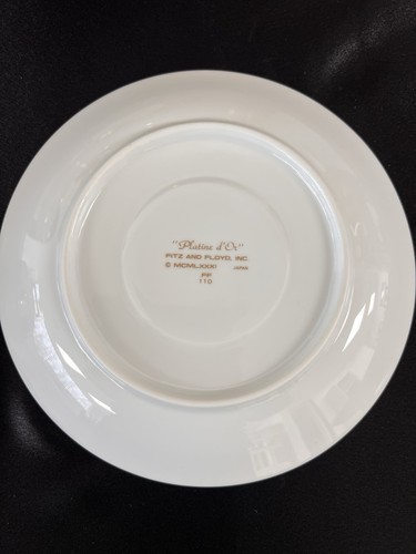 Vintage Fitz and Floyd 'Soup Bowl with Saucer Cognac Brown With Gold Trim. 6 - Picture 5 of 10